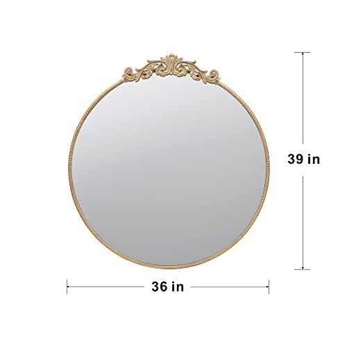 Classic Design Wall Mirror with Baroque-Inspired Frame – Gold or Black, photo 20 of 31
