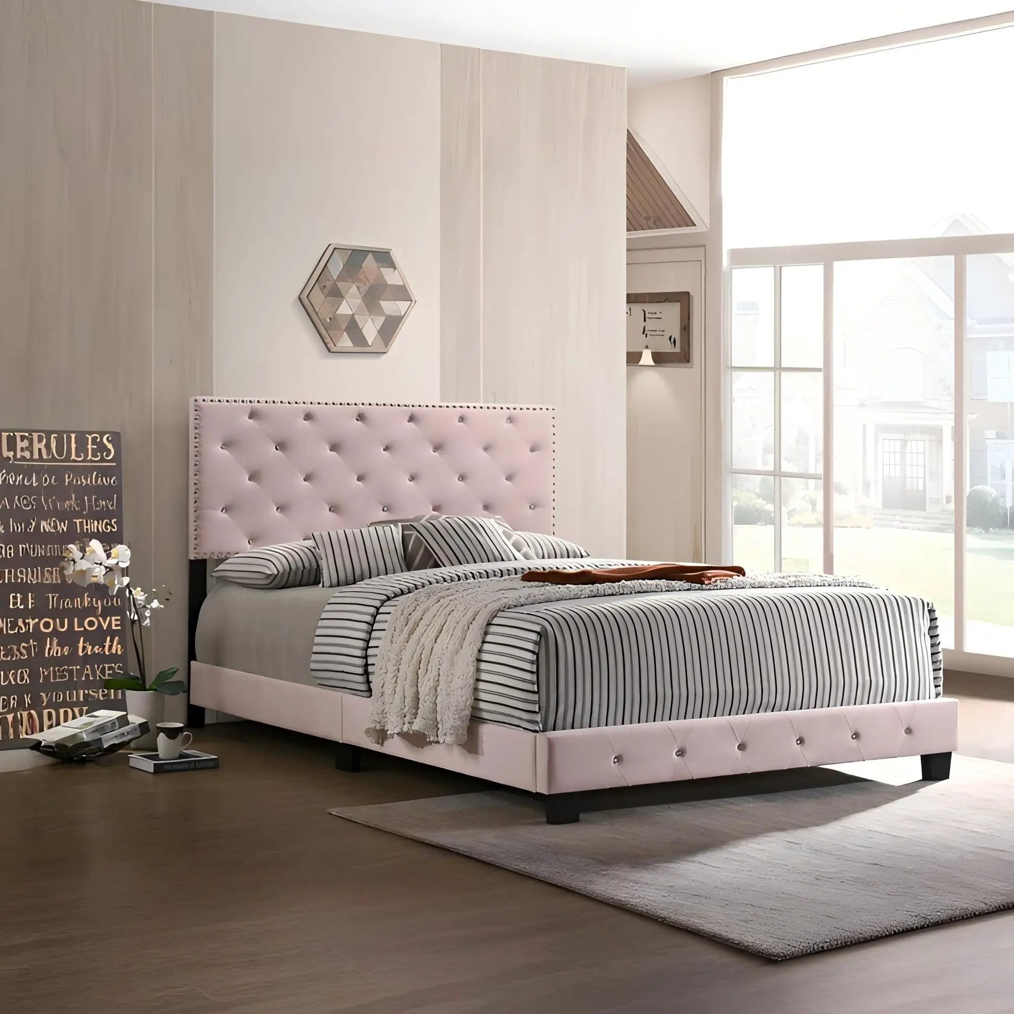 Luxurious Upholstered Bed by Unique Piece Furniture