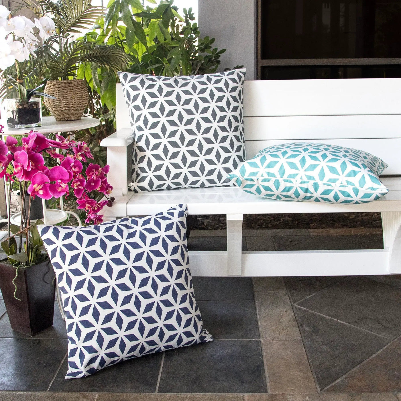Crystal Burst - Outdoor & Indoor Pillow by HouseOfZazla