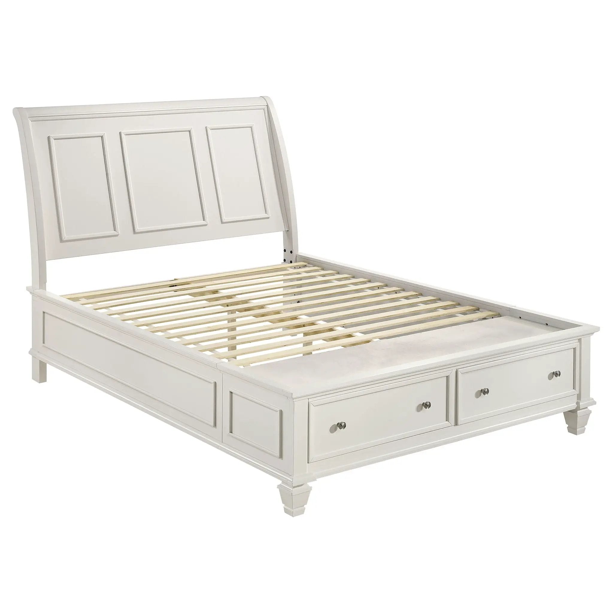 Sandy Beach 5-piece Queen Bedroom Set Cream White by Unique Piece Furniture