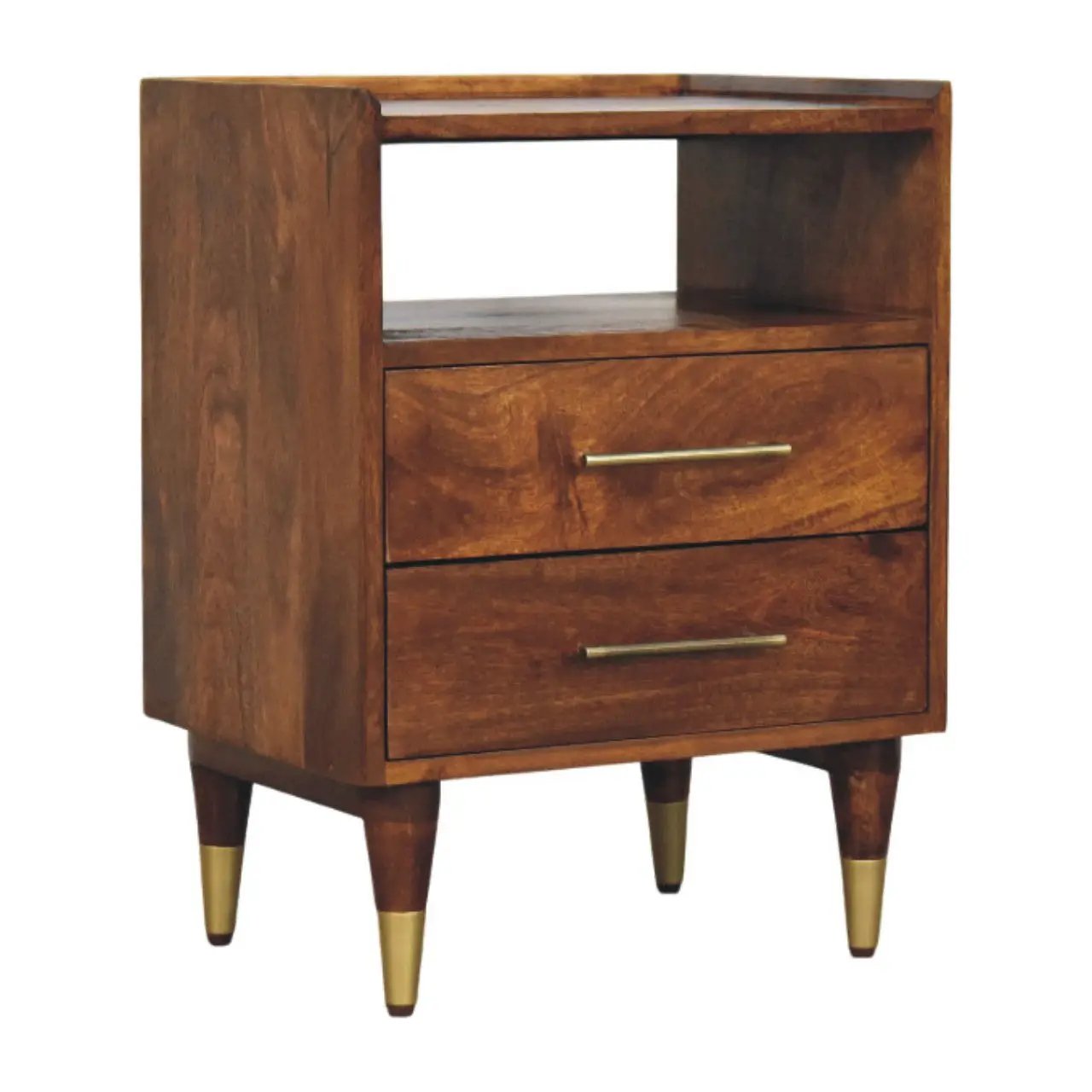 Artisan Furniture Solid Wood Camden Chestnut Bedside by HouseOfZazla
