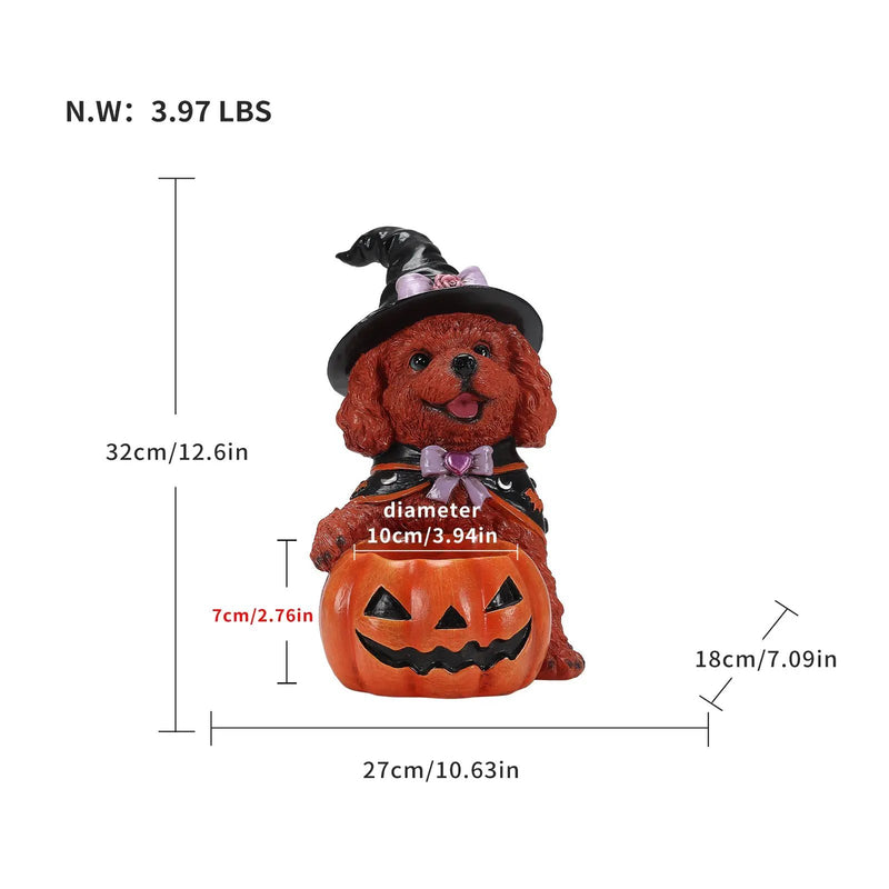Halloween Puppy Figurine by HouseOfZazla