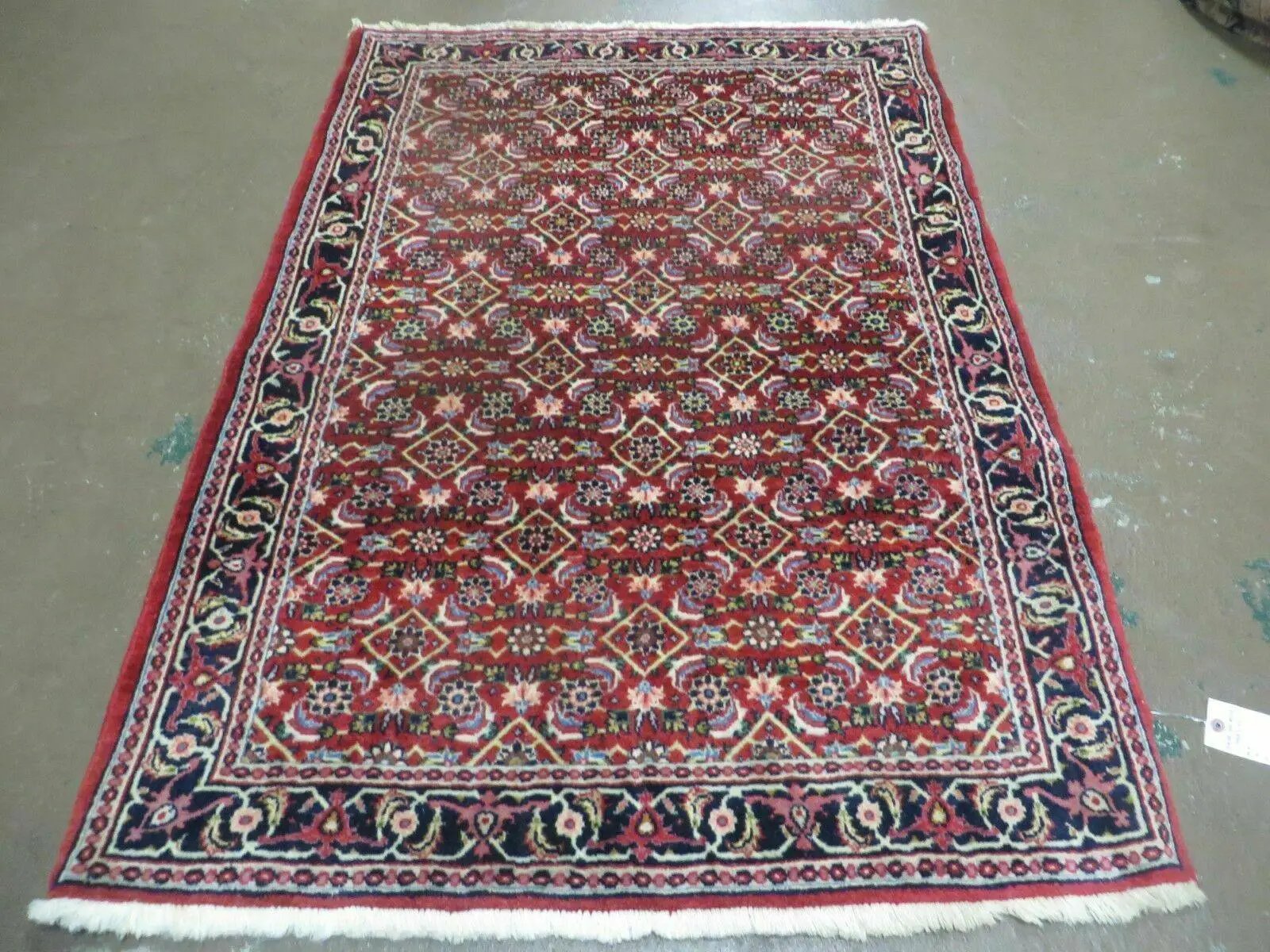 3' X 5' Handmade Knotted Indian Amritsar Floral Oriental Wool Red Rug Organic Nice by Jewel Rugs