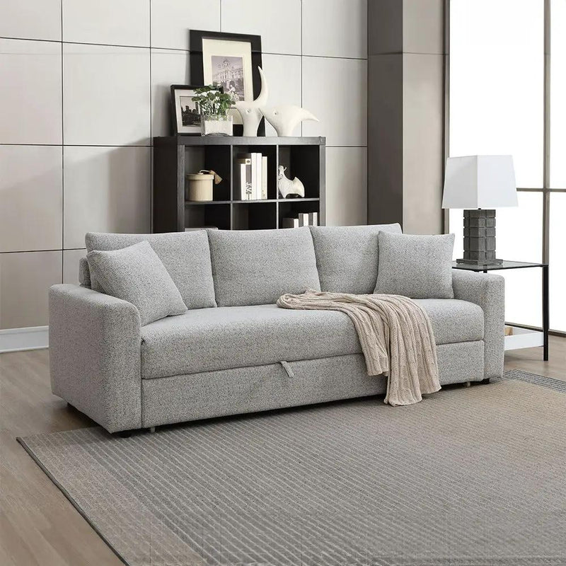 Connie - Sofa With Sleeper - Gray Boucle by Unique Piece Furniture
