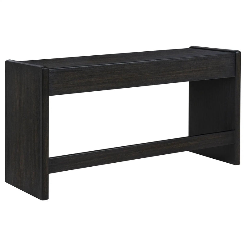 Leandro 2-drawer Home Office Writing Desk Burnished Black by Unique Piece Furniture