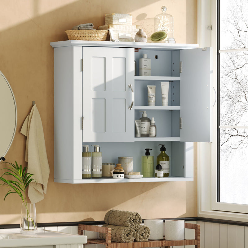 Multi Functional Wall Mounted Cabinet With Adjustable Shelves For Bathroom by HouseOfZazla