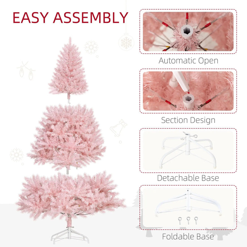 HOMCOM 6' Tall Prelit Christmas Tree by HouseOfZazla