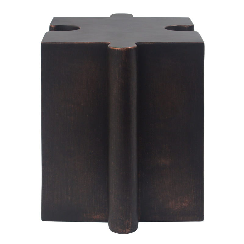 Puzzle Art Side Table, Modular Concave Edge MGO Table by HouseOfZazla