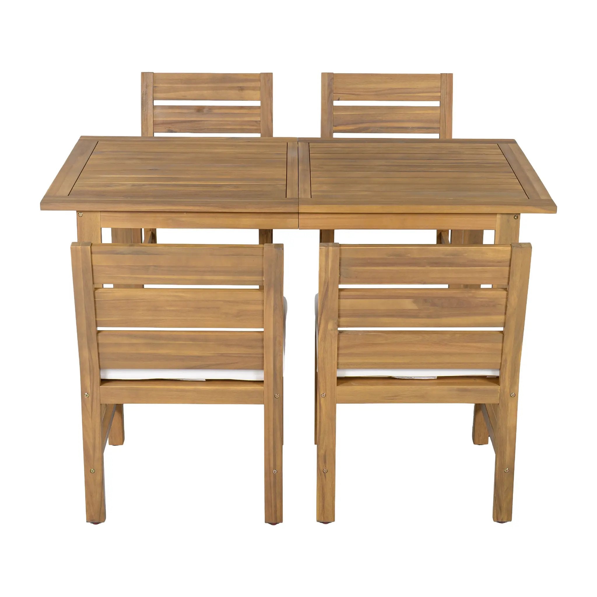 U_STYLE Farmhouse 5-Piece Outdoor Patio Dining Set with Adjustable Legs by HouseOfZazla