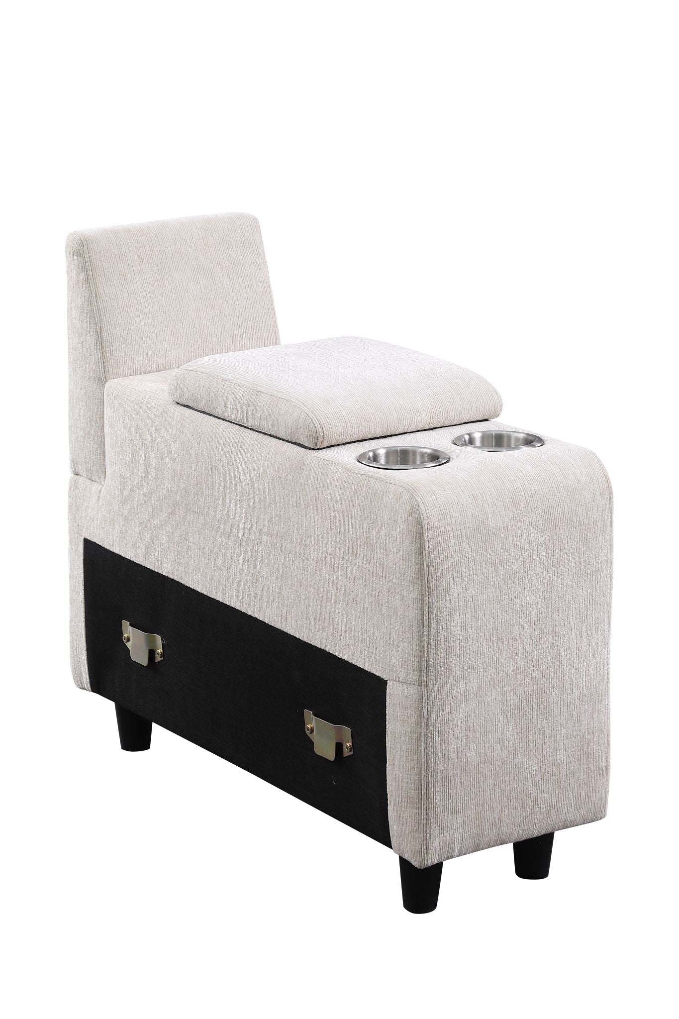 Rene - Sectional Sofa With Ottoman - Beige by HouseOfZazla