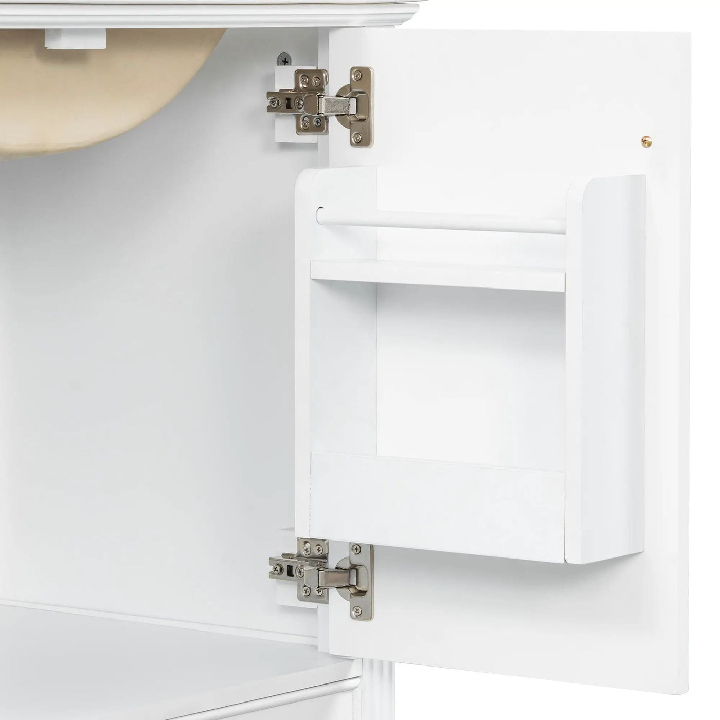 Freestanding Vanity With 1 Drawer & 2 Soft Close Doors With Door Mounted Storage by HouseOfZazla