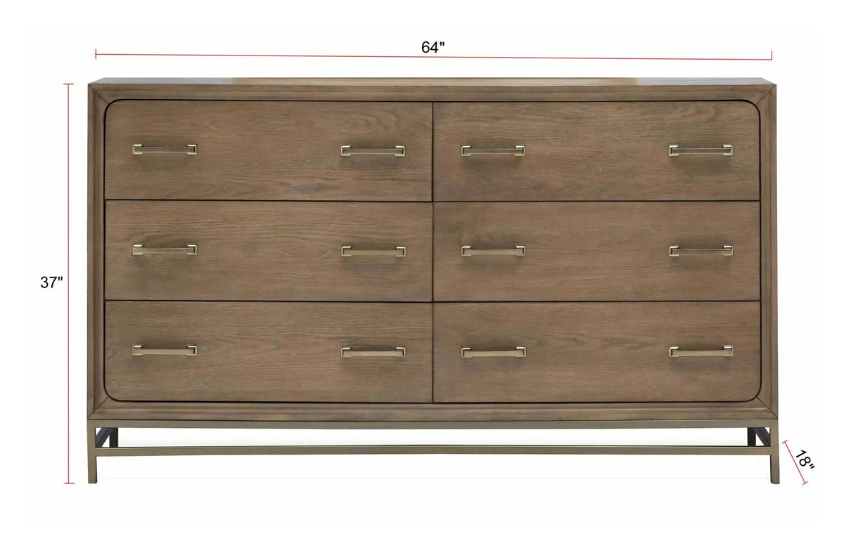 Lindon - Double Drawer Dresser, photo 7 of 13
