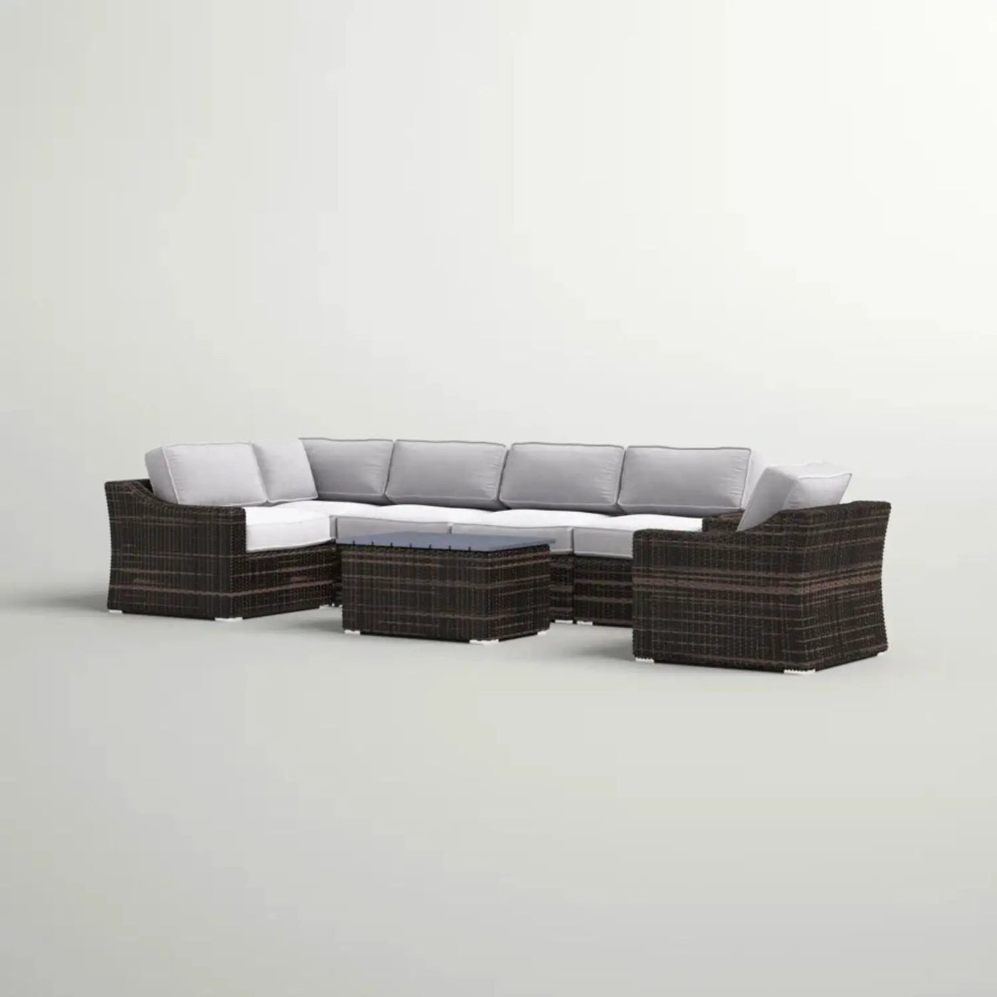 Stylish Sofa Seating Group With Cushions Perfect For Outdoor Gatherings by HouseOfZazla