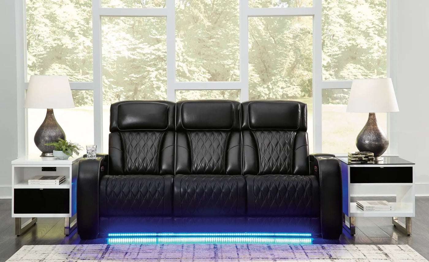 Boyington - Power Reclining Sofa With Adj Headrest by Unique Piece Furniture