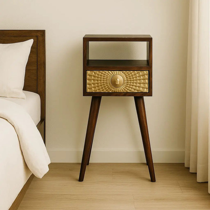 Eden - Mini Nightstand - Chestnut by Unique Piece Furniture