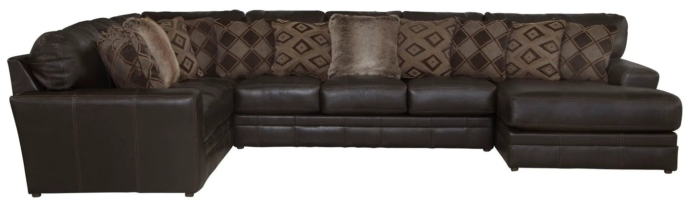 Denali - Italian Leather Match Sectional by Unique Piece Furniture