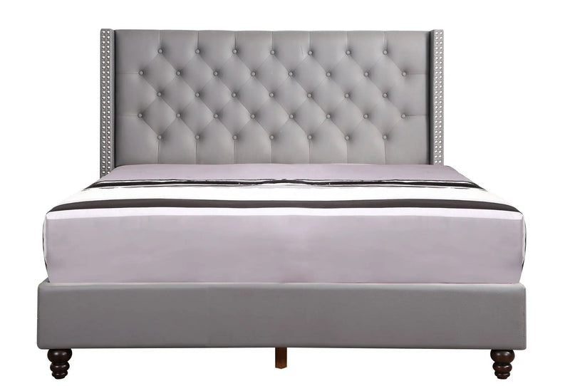 Nailhead Bed Transitional Vibrant by Unique Piece Furniture