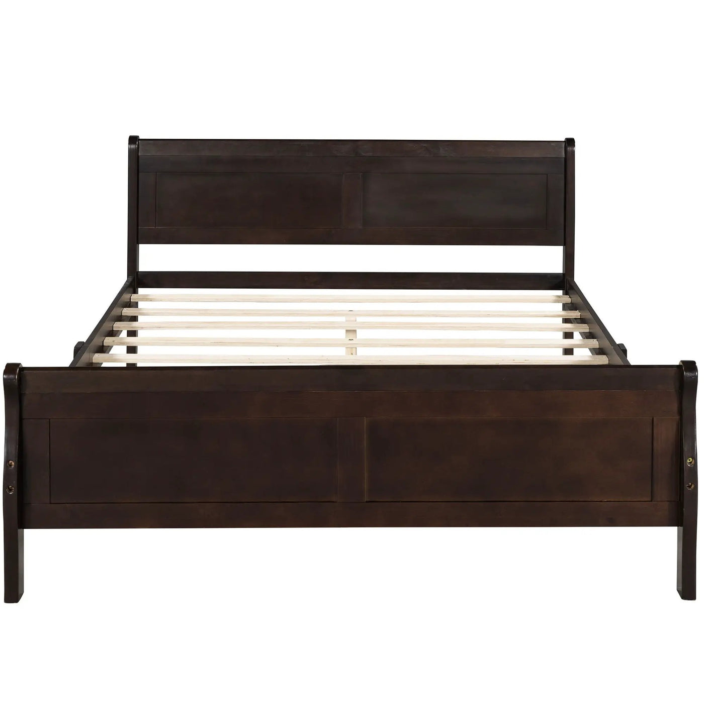 Platform Bed Frame Mattress Foundation Sleigh Bed With Headboard / Footboard / Wood Slat Suppor by Unique Piece Furniture