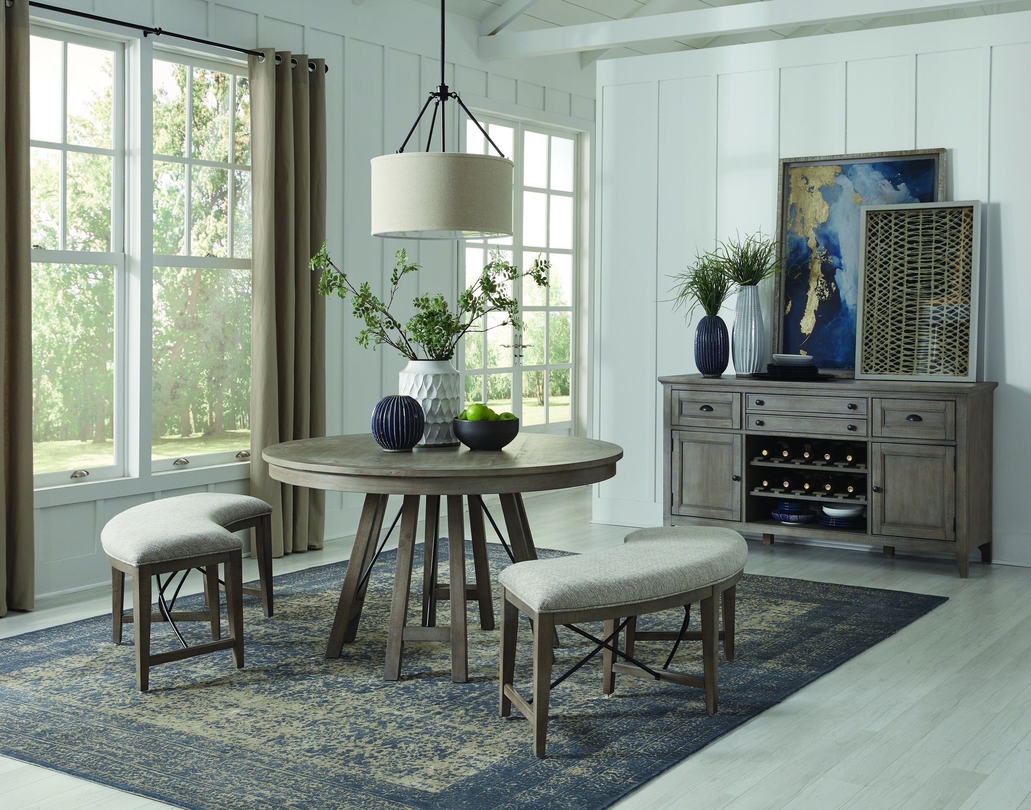 Paxton Place - Round Dining Table - Dovetail Gray by Unique Piece Furniture