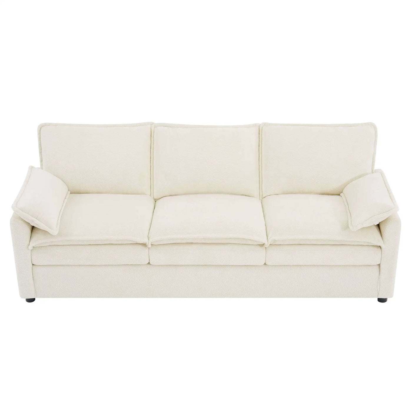 Modern 3 Seater Sofa With Side Storage Pockets For Living Room by HouseOfZazla