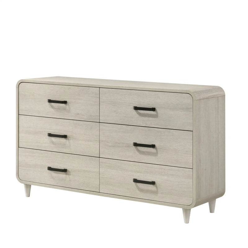 6 Drawer Dresser With Ample Storage Space - Antique White by HouseOfZazla