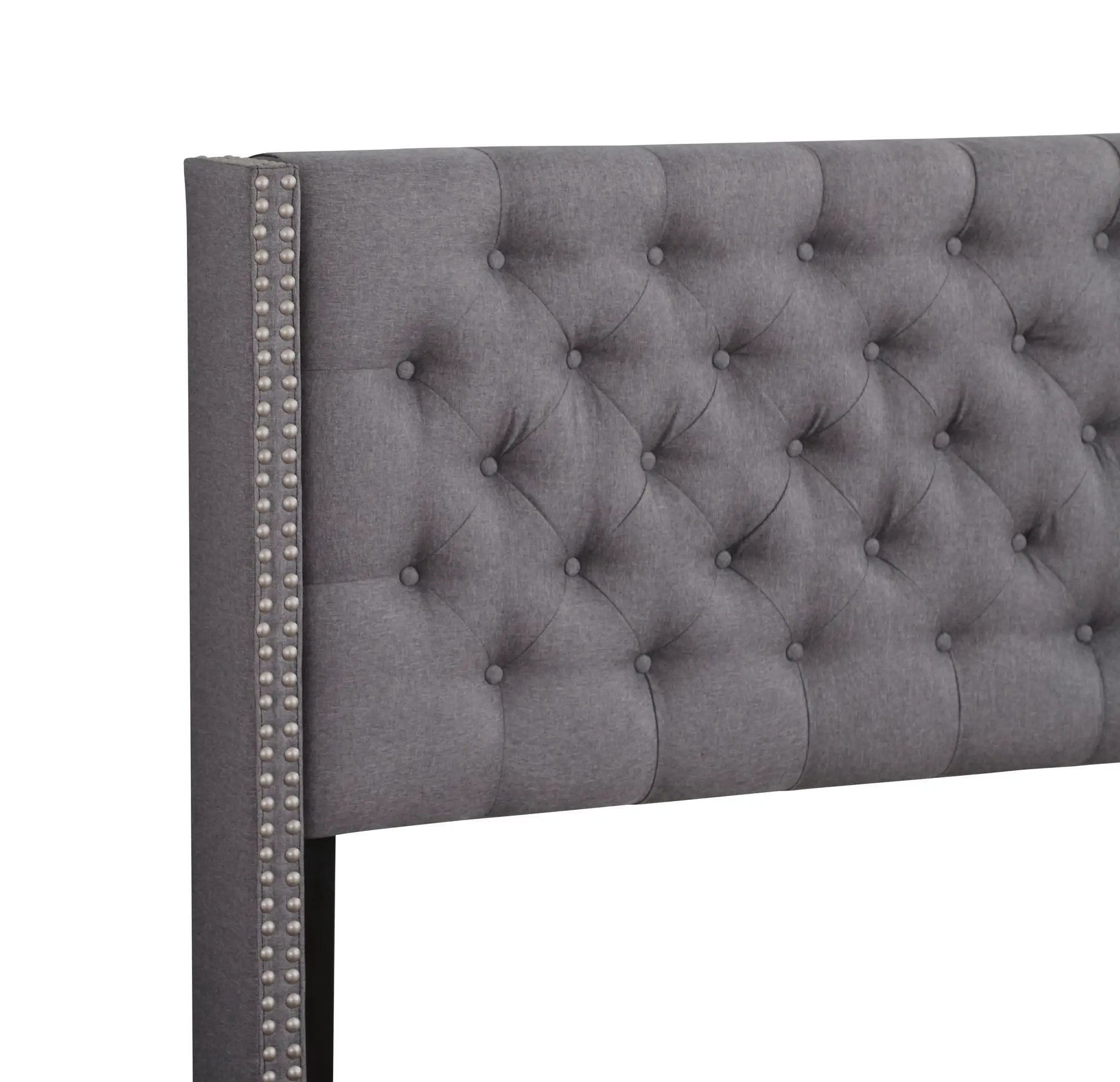 Nailhead Bed Transitional Vibrant by Unique Piece Furniture