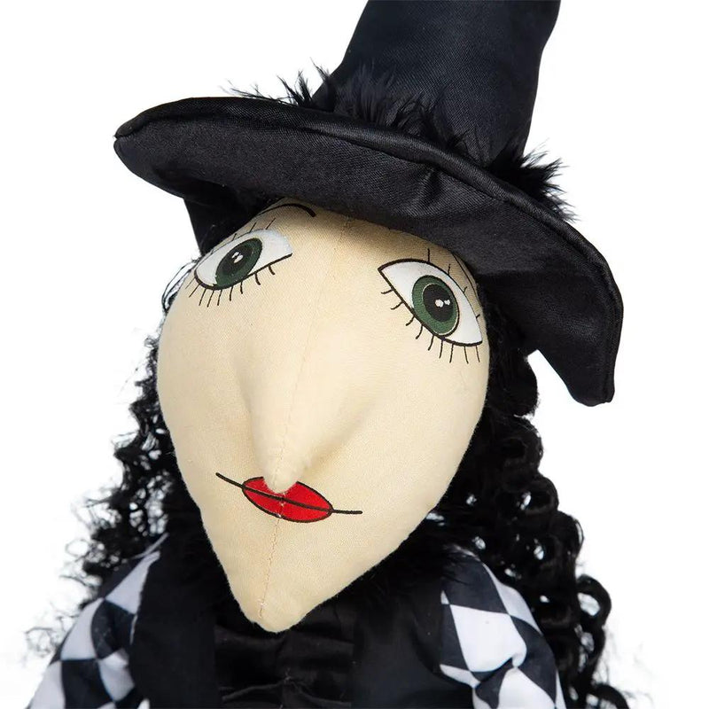 Halloween Sitting Witch Decor - Black by Unique Piece Furniture