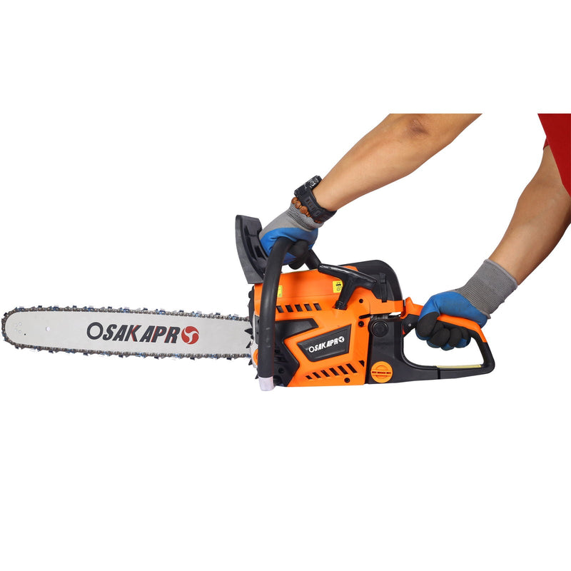 58Cc Gasoline Chainsaw 20" For Tree And Wood Cutting Epa Compliant - Orange by HouseOfZazla