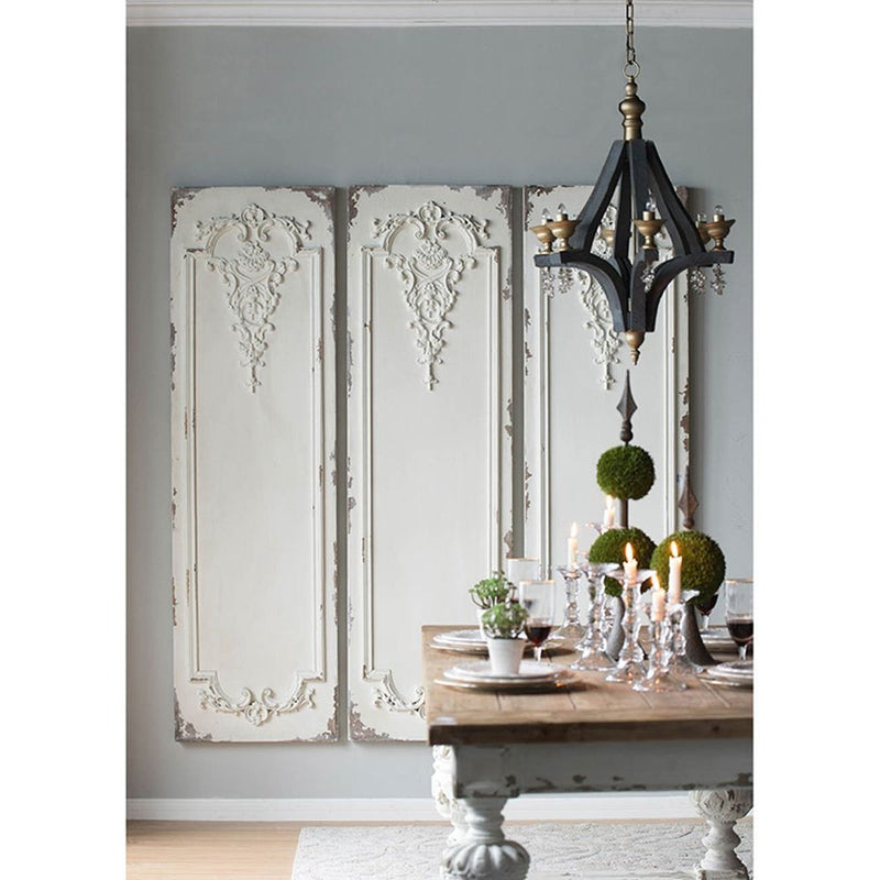 Brown and Antique White Dining Table with Double Pedestal - 78.7" Wood Top, photo 3 of 4