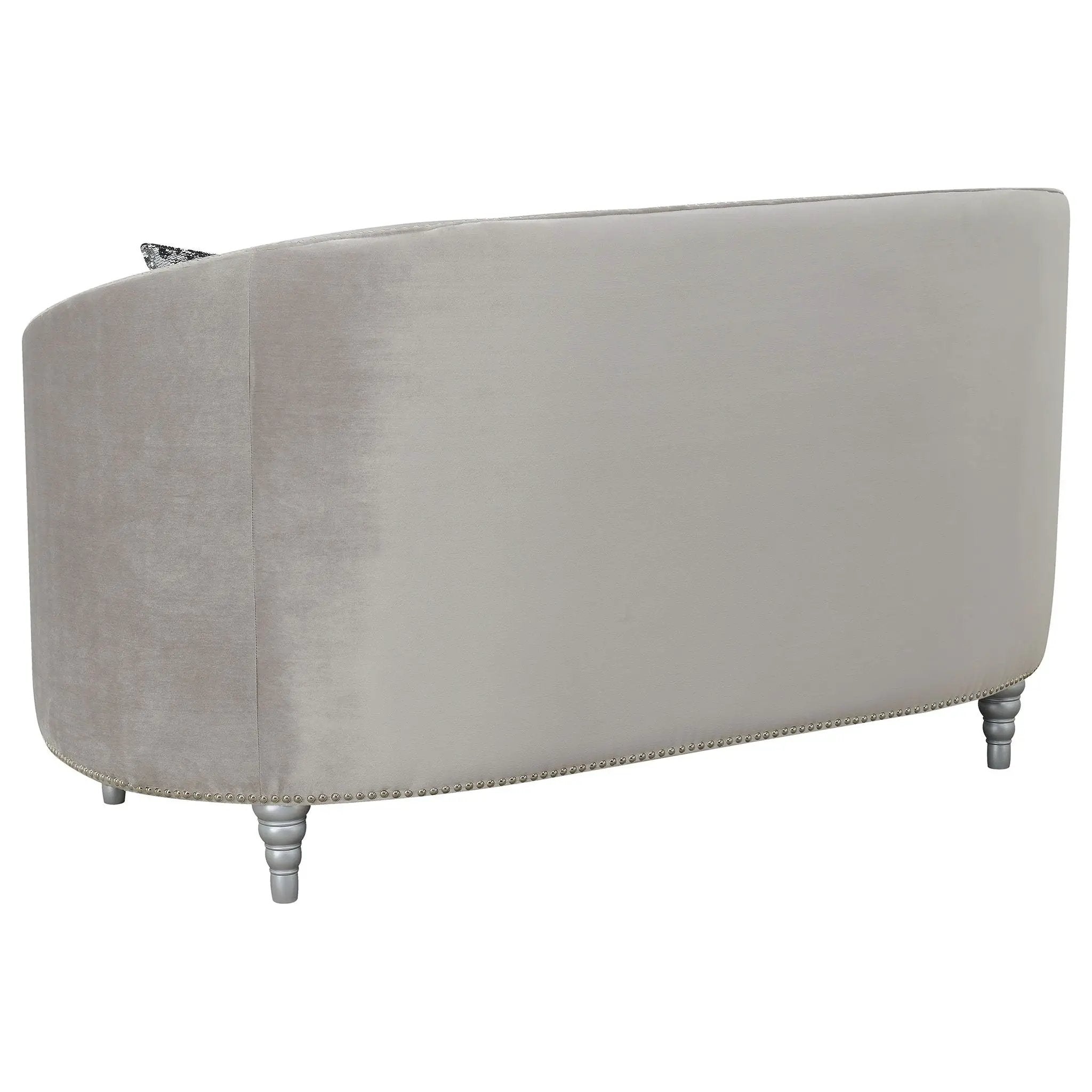 Colby - Loveseat With Tufted Design - Gray by HouseOfZazla