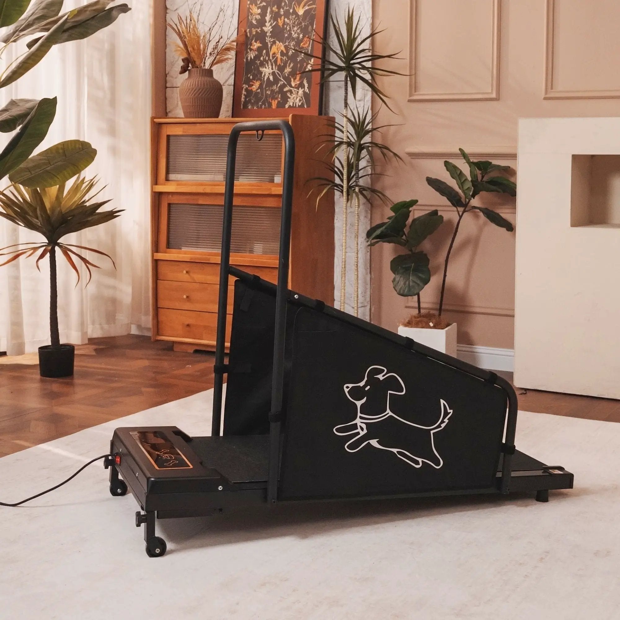 Dog Treadmill For Medium Dogs Running Machine With Non Slip Belt And Remote Control - Black by HouseOfZazla