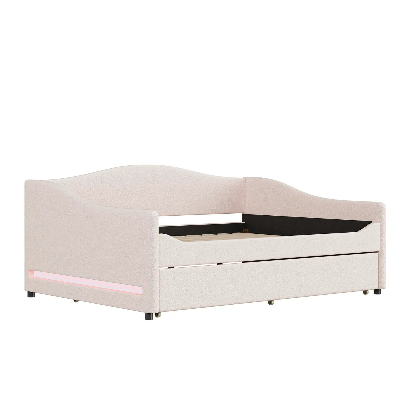 Upholstered Daybed With Light And Trundle by HouseOfZazla