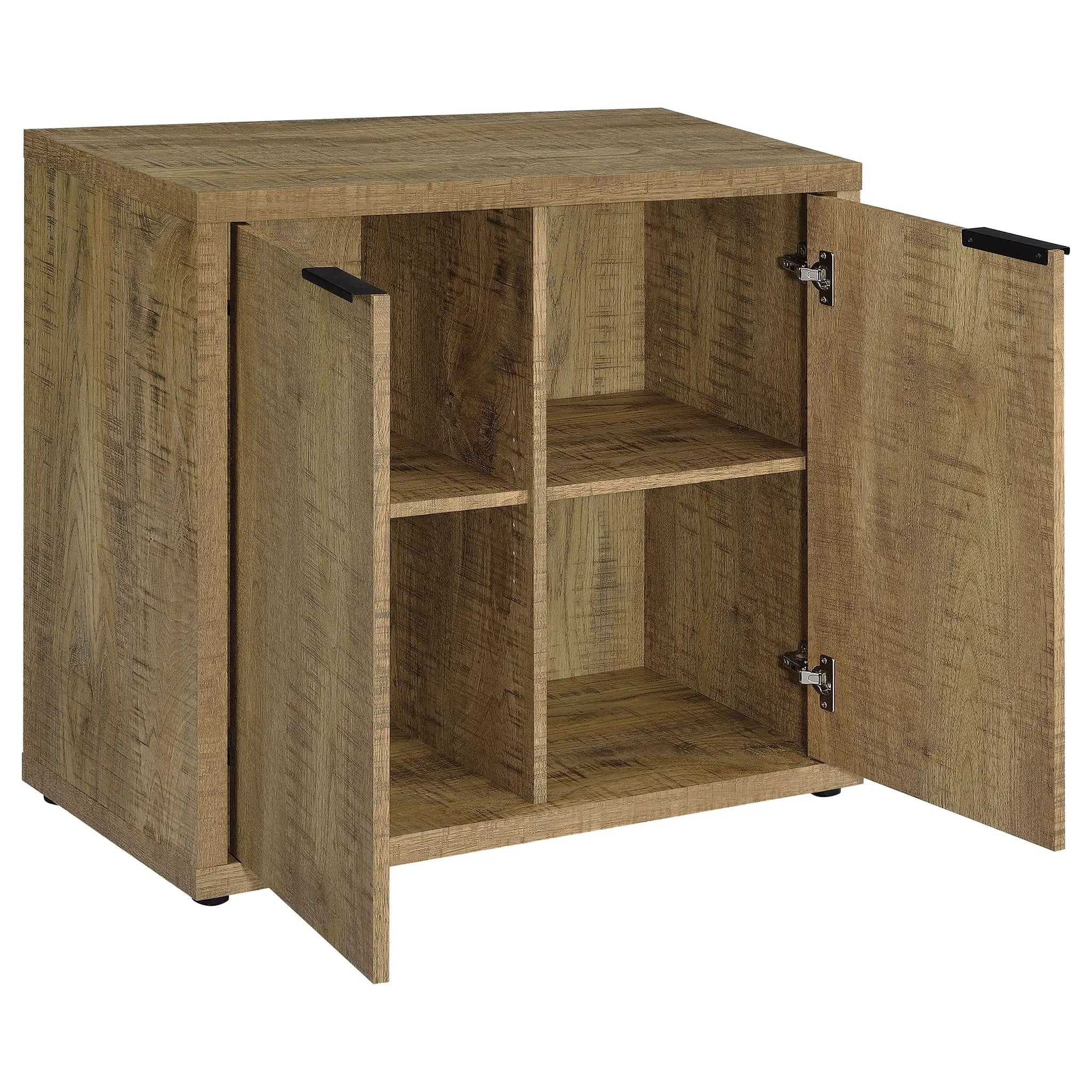 Pepita 2-door Engineered Wood Accent Cabinet Mango Brown by Unique Piece Furniture