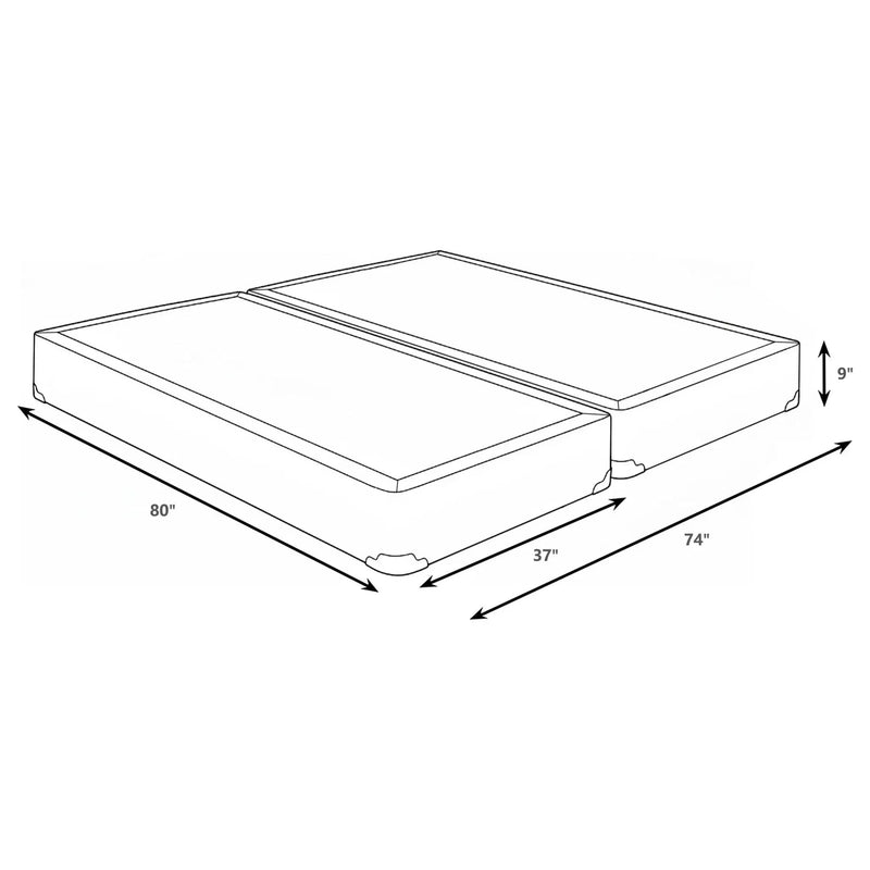 Mercer 9-inch Split Eastern King Standard Box Spring Foundation by Unique Piece Furniture