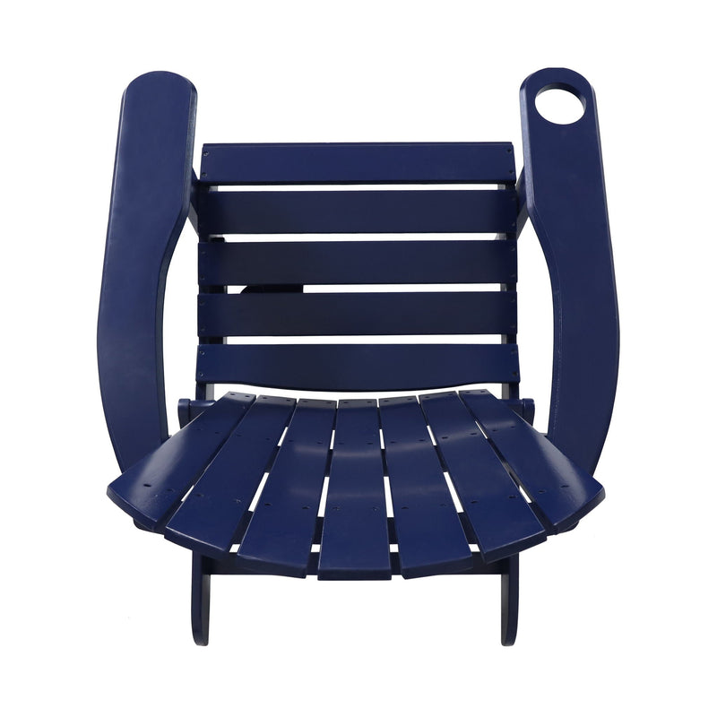 Zenithia Outdoor Foldable Adirondack Chair with 2 Cup Holders by HouseOfZazla