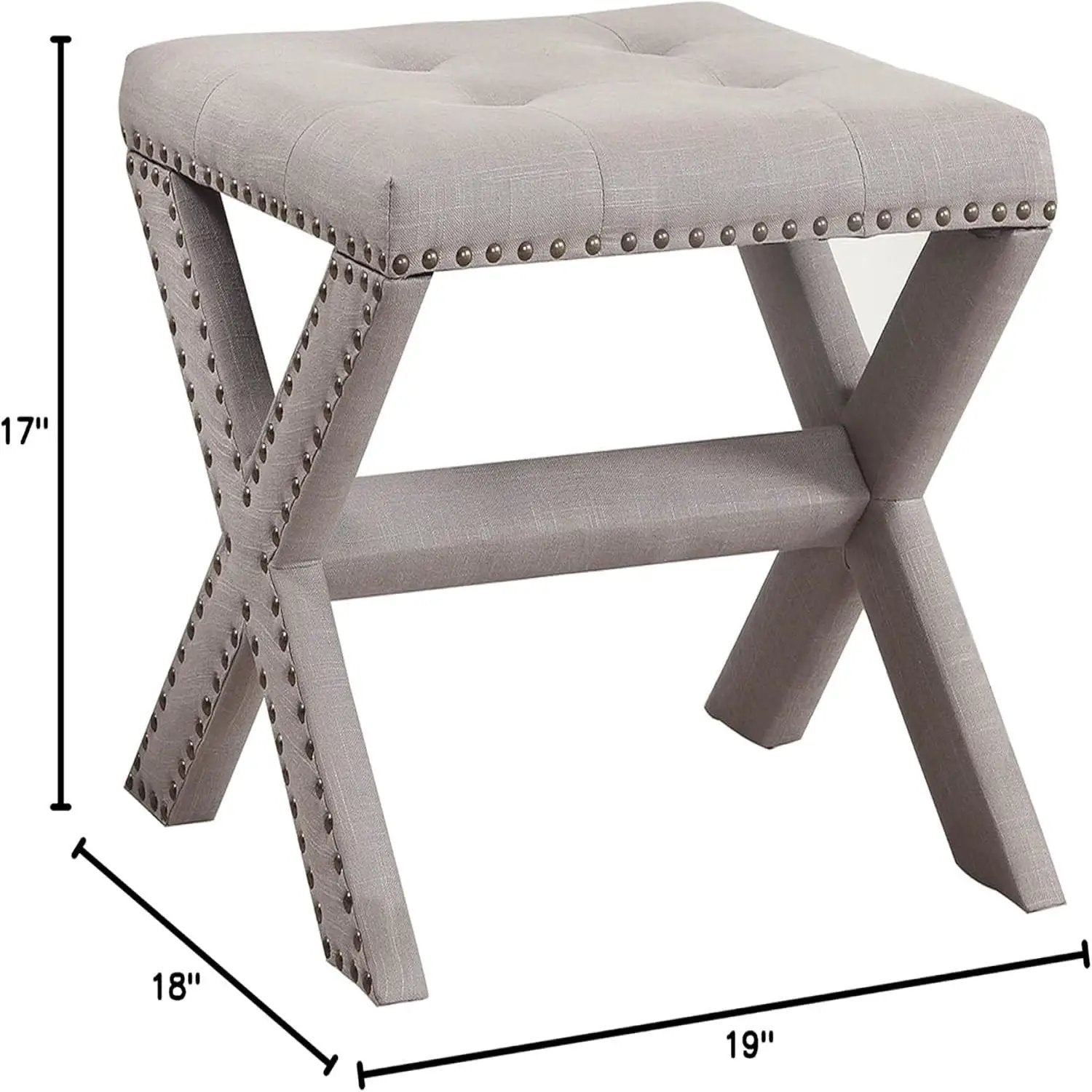 Upholstered Accent Bench With Nailhead Trim by Unique Piece Furniture