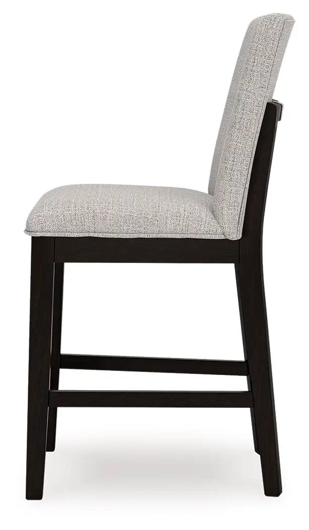 Neymorton - Upholstered Barstool (Set of 2) - Dark Grayish Brown by Unique Piece Furniture