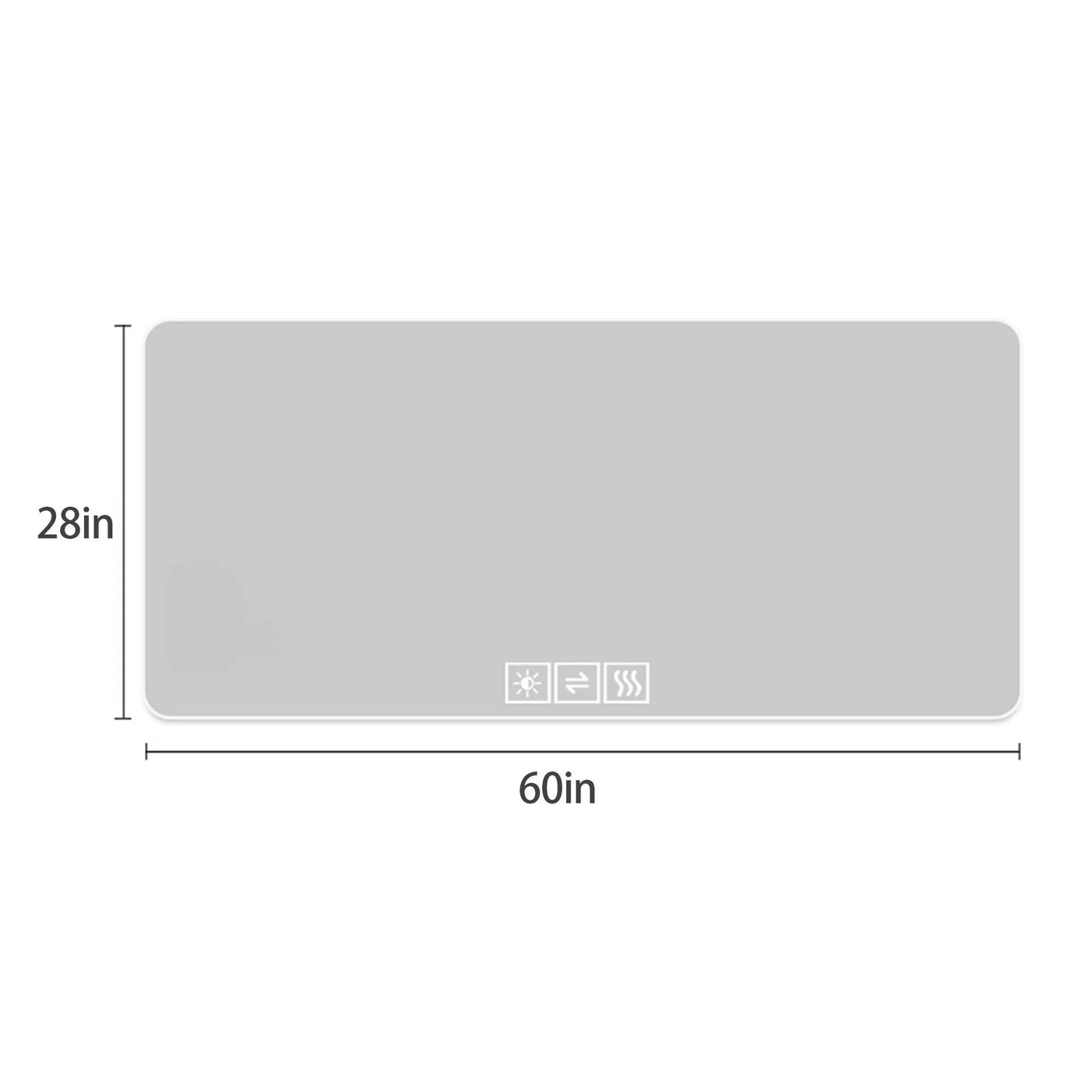 LED Bathroom Mirror With 3 Color Dimmable Backlight by HouseOfZazla
