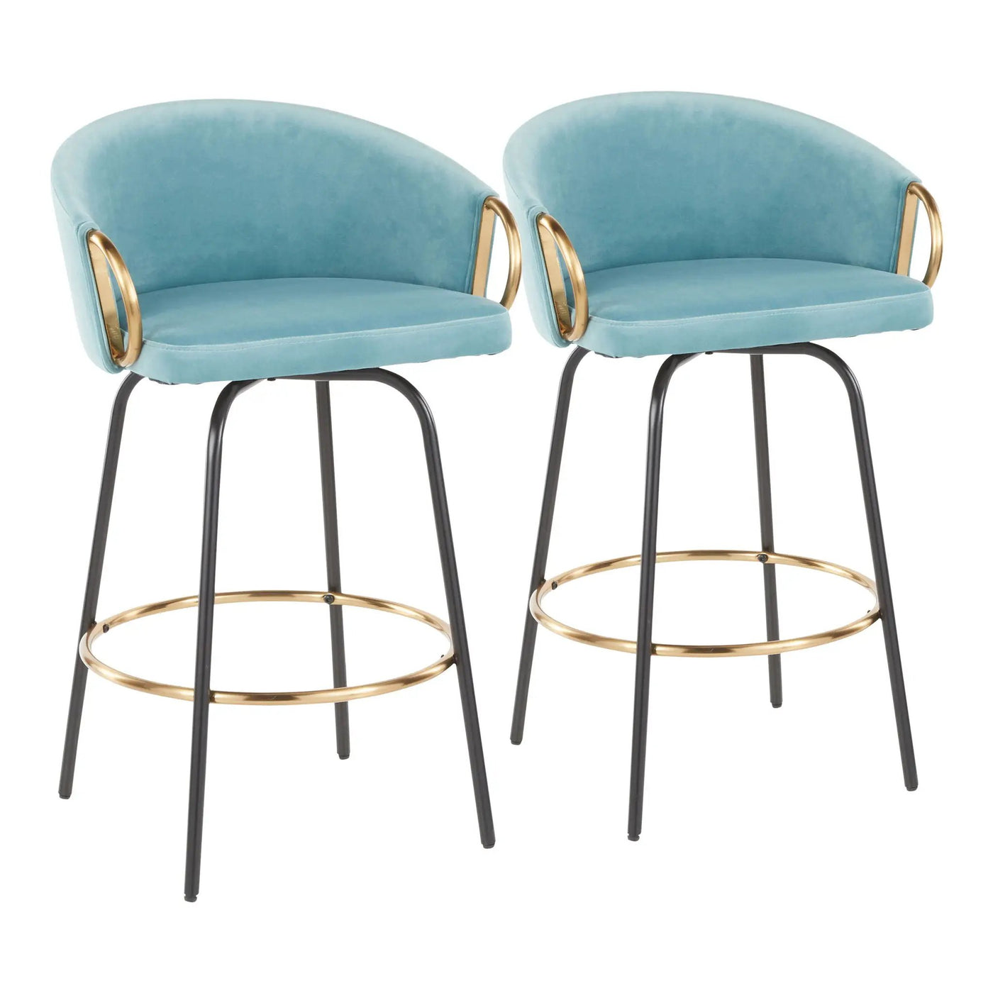 Claire - Contemporary / Glam Counter Stool (Set of 2) by HouseOfZazla