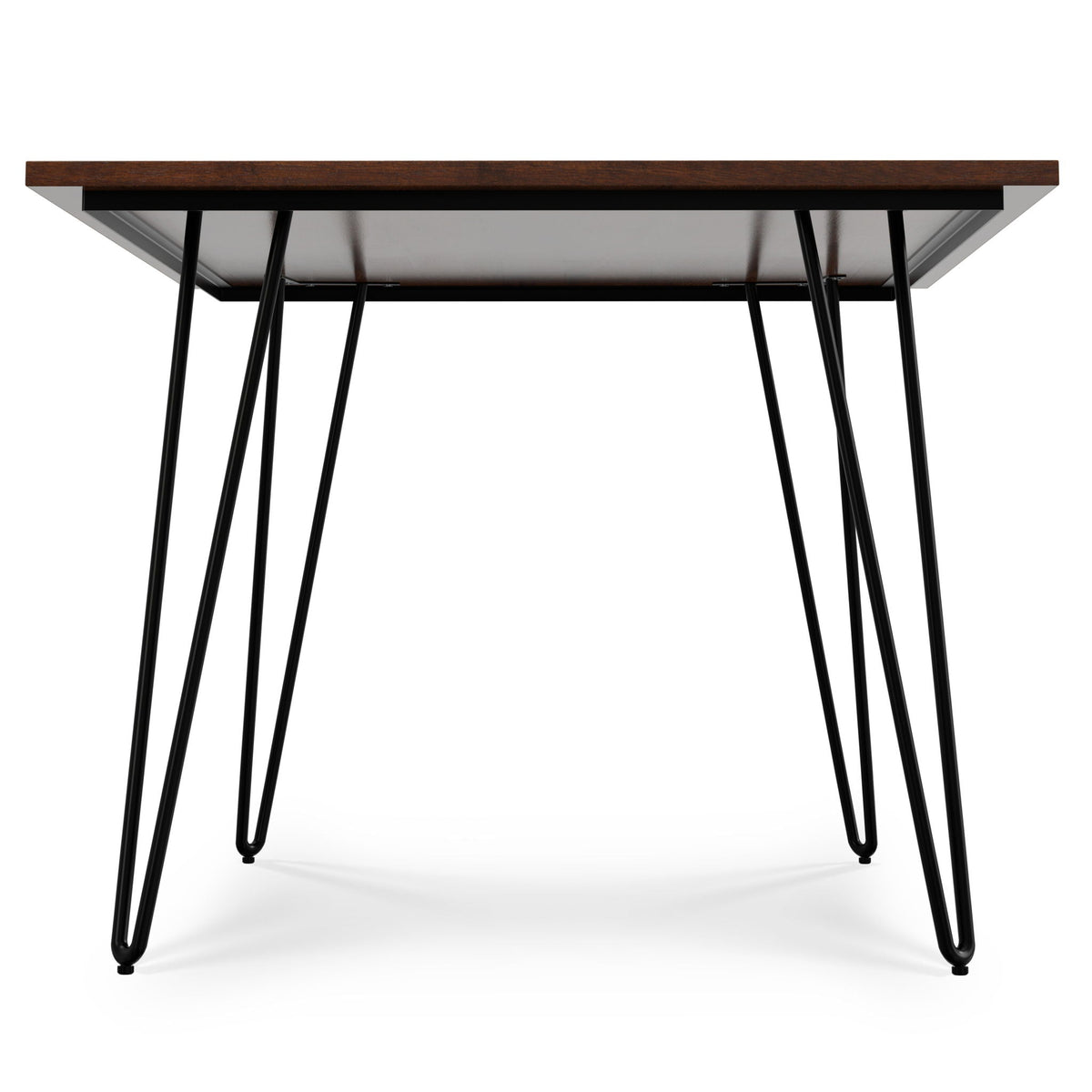 Handcrafted Dining Table with Solid Mango Wood Top and Metal Legs - Dark or Light Brown, photo 9 of 17