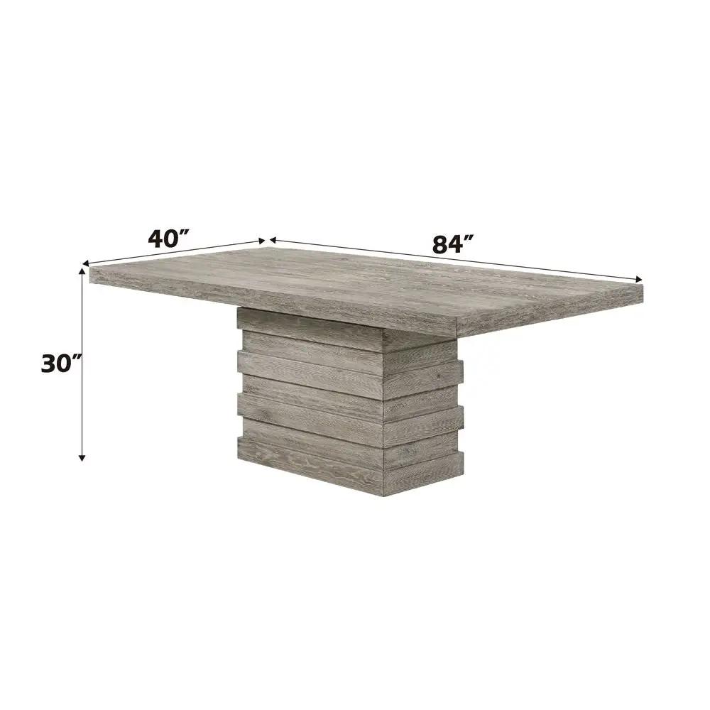 Faustine - Dining Table - Salvaged Light Oak by Unique Piece Furniture
