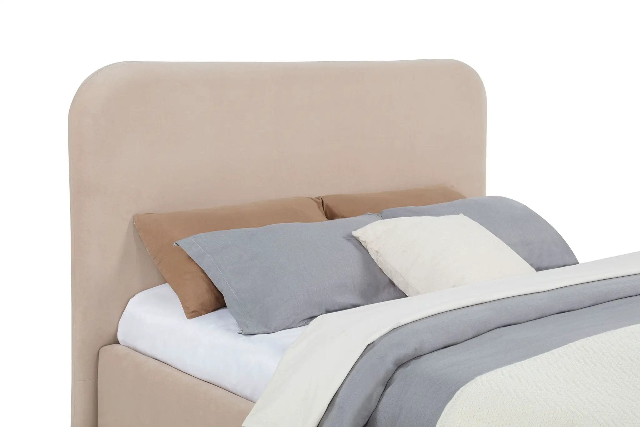 Anders Upholstered Queen Storage Lift Platform Bed Beige by Unique Piece Furniture
