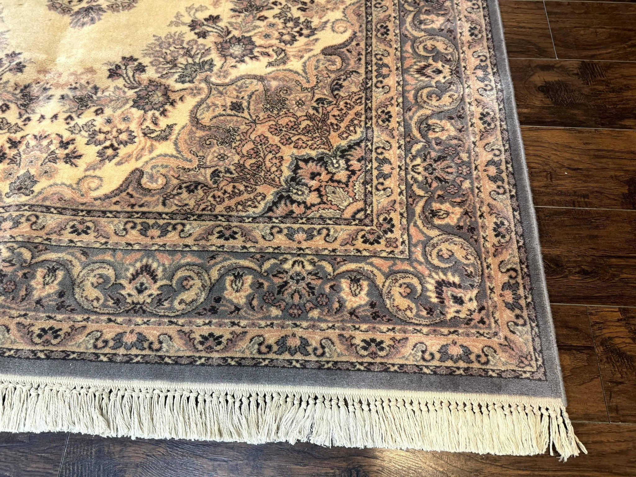 Belgium Power Loomed Wool Rug 6.9 x 9.6, Vintage Oriental Carpet by Jewel Rugs