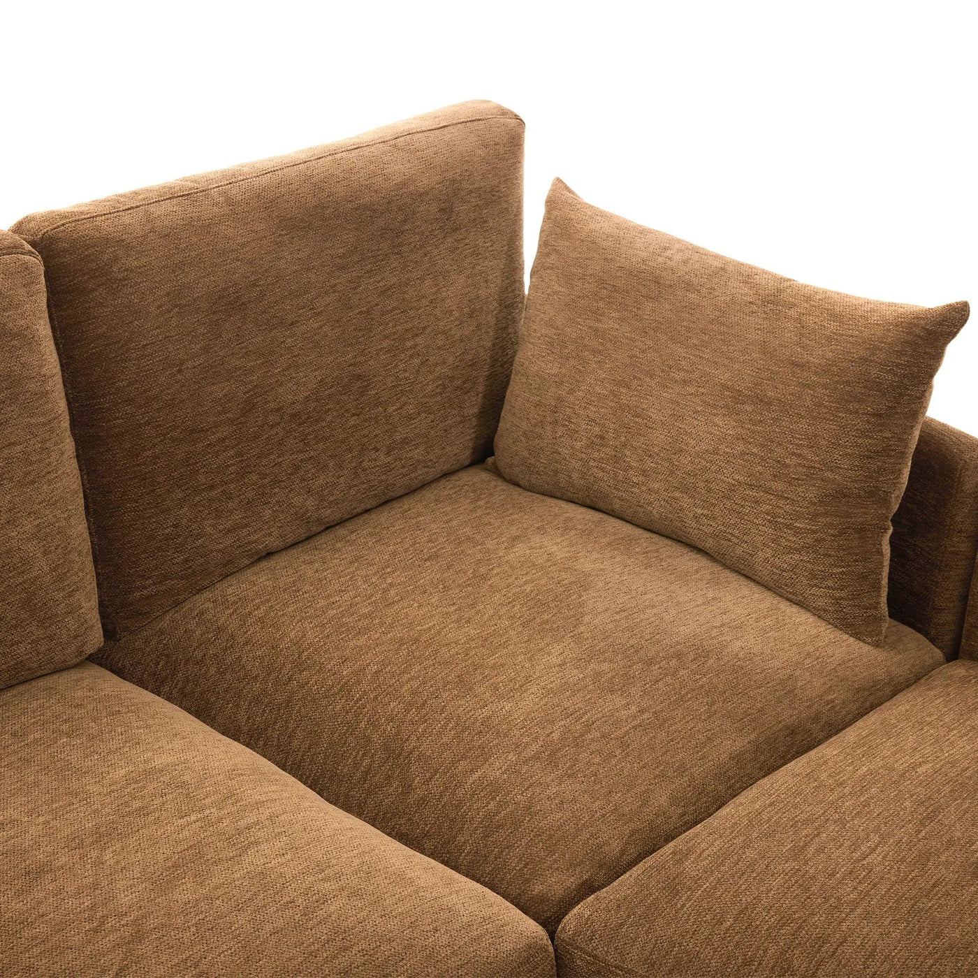Modern Modular U-Shaped Sofa Bed With Movable Ottoman, USB Ports, Phone Holder by HouseOfZazla