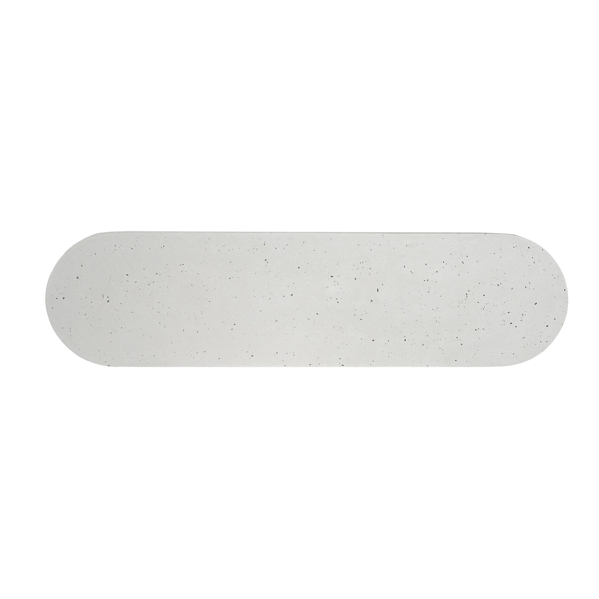 Ellis Oval 60" Concrete Outdoor Dining Bench with Terrazzo Finish - Terrazzo, photo 10 of 10