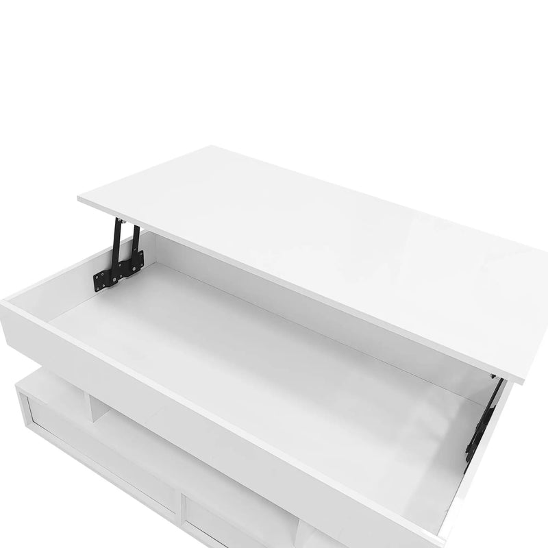 Multi Functional Lift Top Coffee Table With 2 Drawers by HouseOfZazla