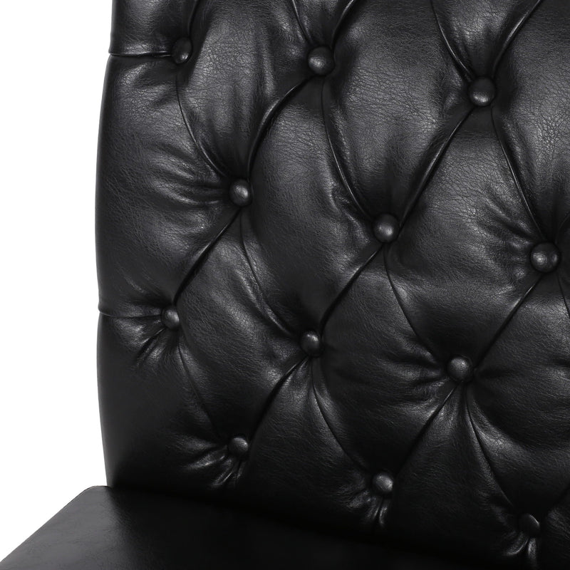 Broxton Tuft Dining Rolltop Chairs With Button Tufted Backrest (Set of 2) by HouseOfZazla