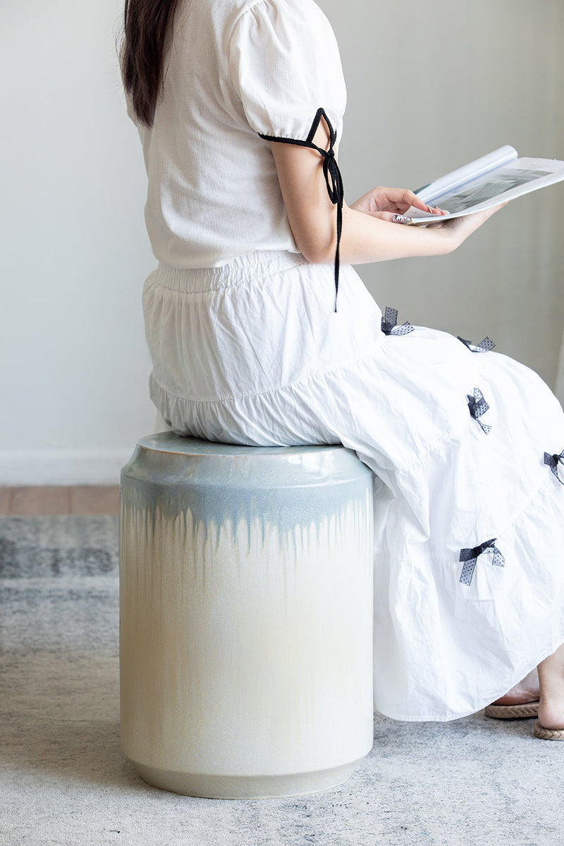 Florence Reactive Glaze Ceramic Garden Stool, photo 10 of 10