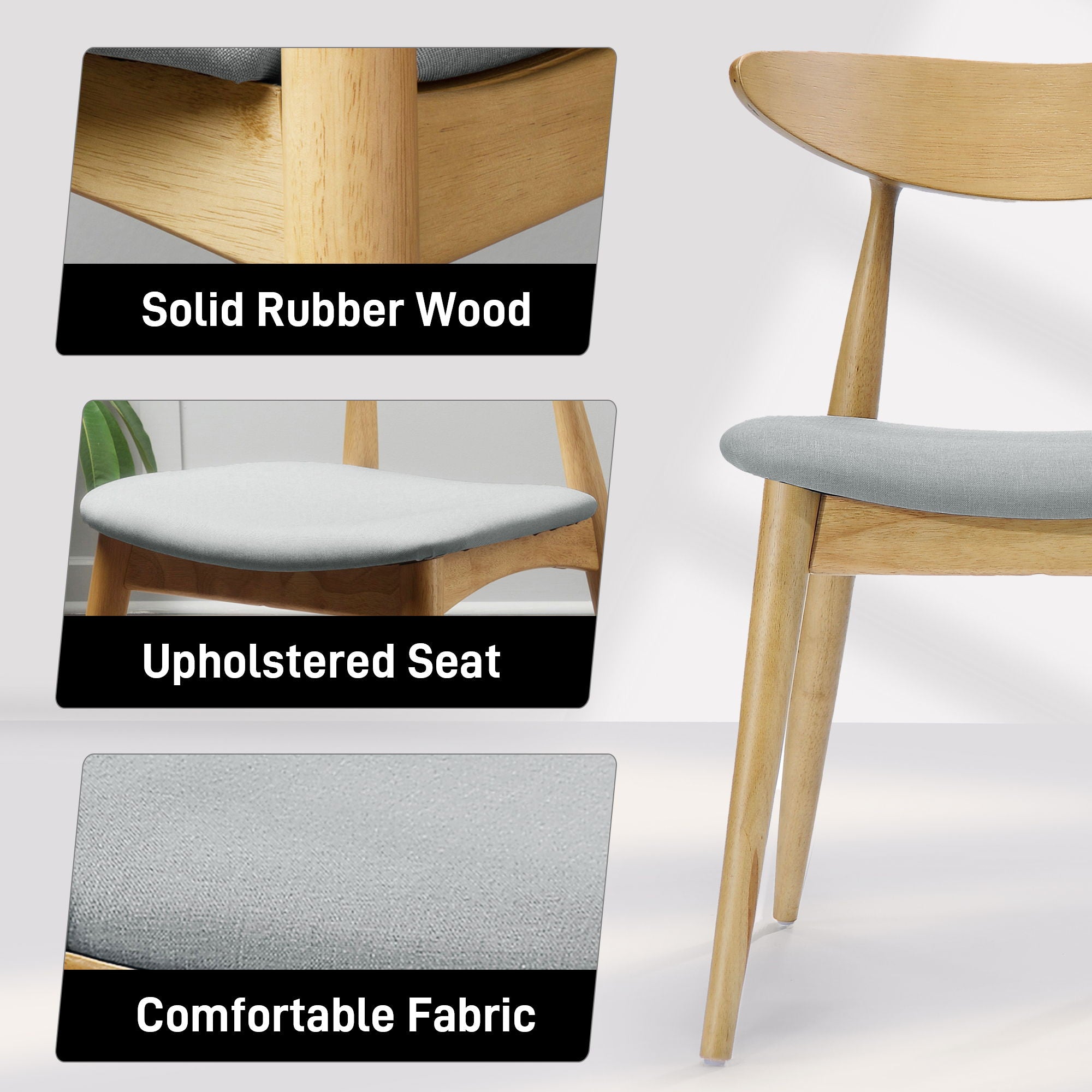 Ergonomic Back Dining Chairs (Set of 2) by HouseOfZazla
