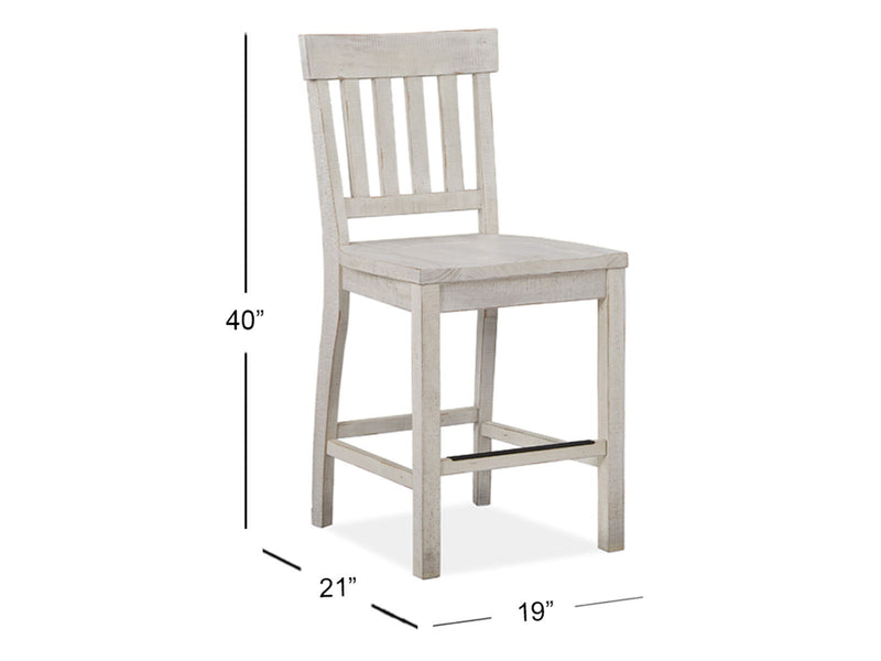 Bronwyn - Counter Chair (Set of 2) - Alabaster, photo 4 of 7